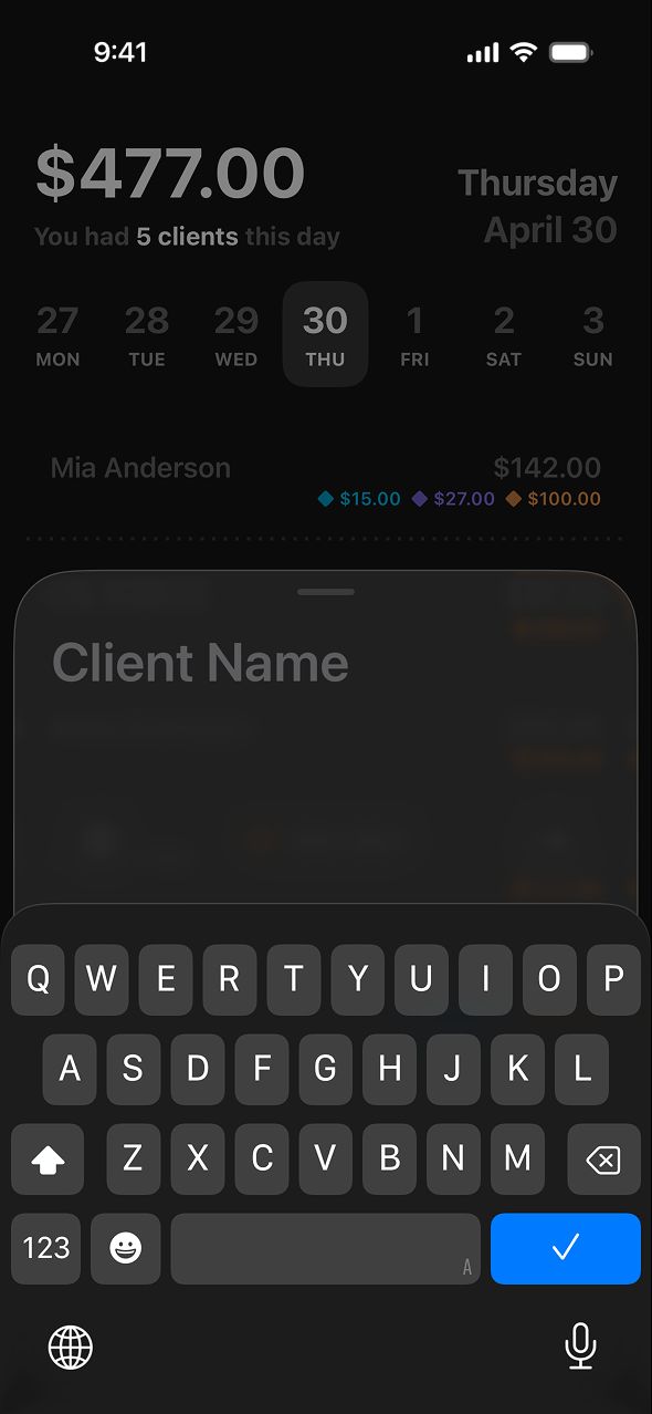 Adding a new client name in Chairlog
